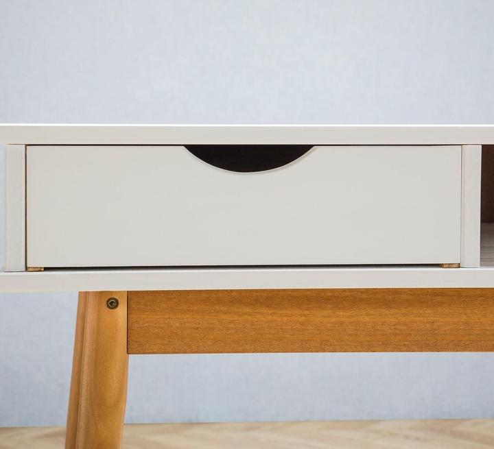 Actual product image IDIMEX Desk with 2 drawers STEFANO