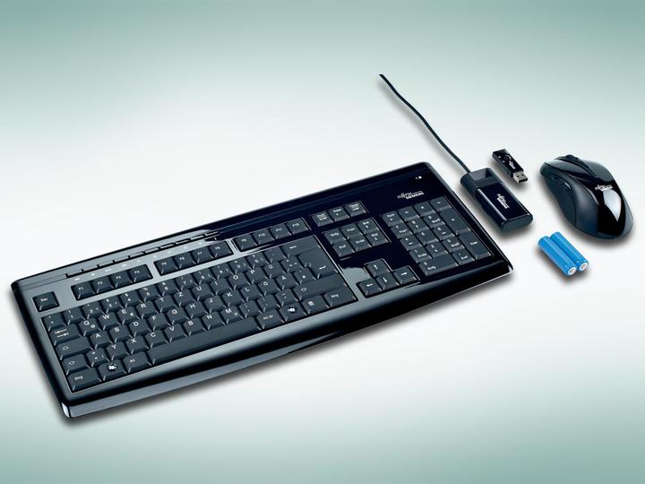 Produktbild Fujitsu-Siemens Desktop Set LX 850, Piano Black, CH-Layout (CH, Kabellos)