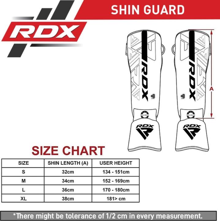 Actual product image Rdx Shin Instep F6 Matte Red-M (M)