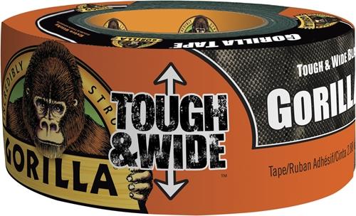 Actual product image Gorilla 3044300 Armor Tape, PE Adhesive Tape Black, 0.42mm x 73mm x 27m (73 mm)