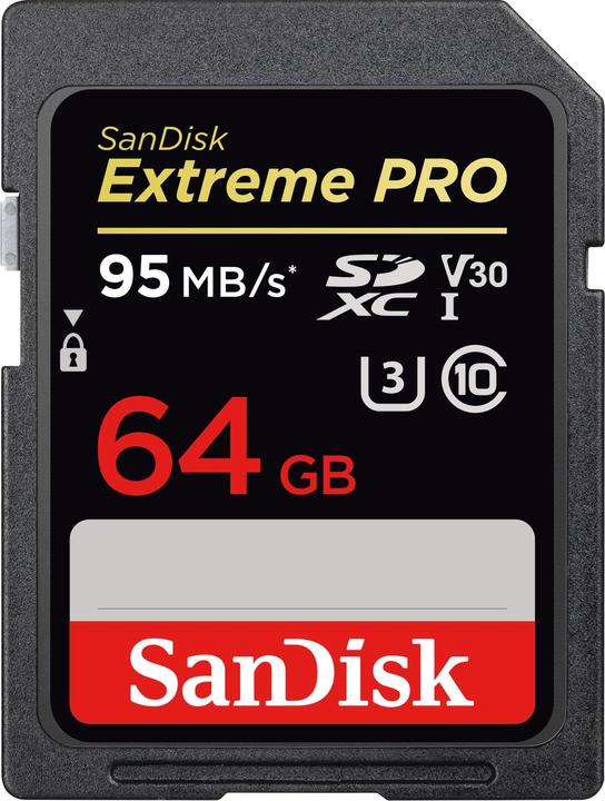 Produktbild SanDisk ExtremePro SDXC U3 (64 GB, SDXC, U3, UHS-I)