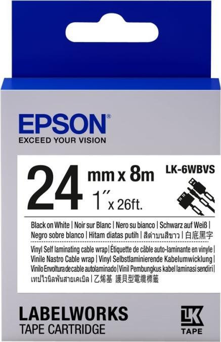 Produktbild Epson LK-6WBVS Vinyl (2.40 cm, Schwarz)