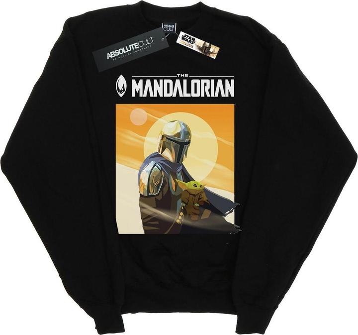 Star Wars The Mandalorian The Child Two Moons Sweatshirt Jungen