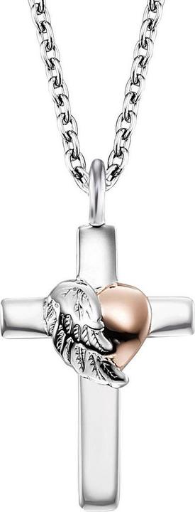 Produktbild Engelsrufer ERN-CROSSHEART-BIR Cross Damen Halskette 40mm, verstellbar (925er Silber, 44 cm)