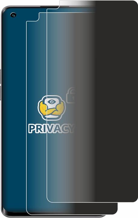 Productafbeelding BROTECT Anti-spionnetje privacyfolie Beschermfolie tegen blauw licht (2 Stuk, Oppo Reno 5 5G)