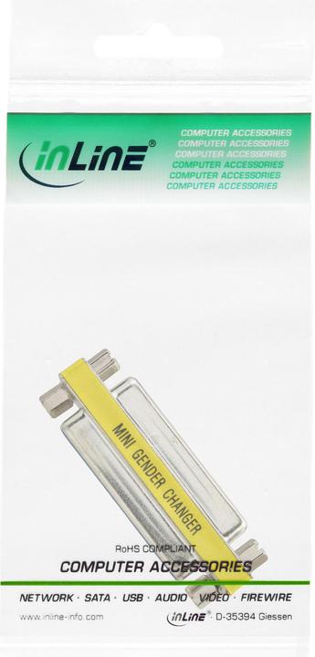 Image du produit InLine Mini changeur de genre (DB25, 5 cm)
