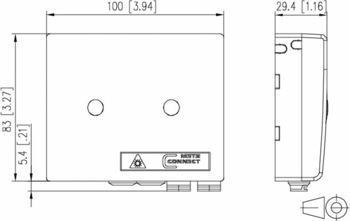 Actual product image Metz Connect 150C049HF0010E OpDAT Junction boxes VADT 4xSCAPC 10m - Video/Analogue - Single- bz