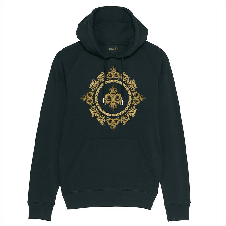 Actual product image Pompöös Hoodie men "Crown" - limited edition hoodie men - size M (M)