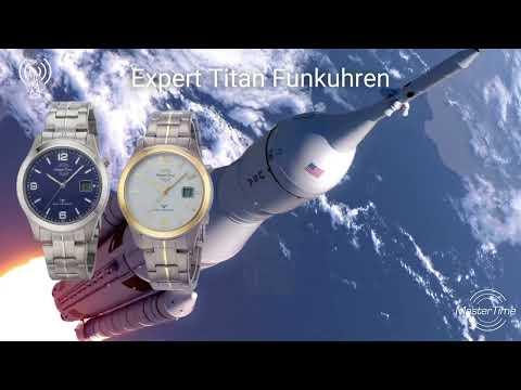 Actual product image Master Time MTGT-10349-22M Radio Expert Titan Series Men 42mm (Rotatable bezel, Radio-controlled clock, Analogue wristwatch, Digital watch, 42 mm)