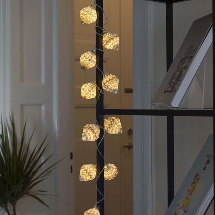 Produktbild Konstsmide LED Dekolichterkette bunte Papierlaternen 10 warm weisse Dioden 3V Innentrafo transparentes Kabel (0.18 m)