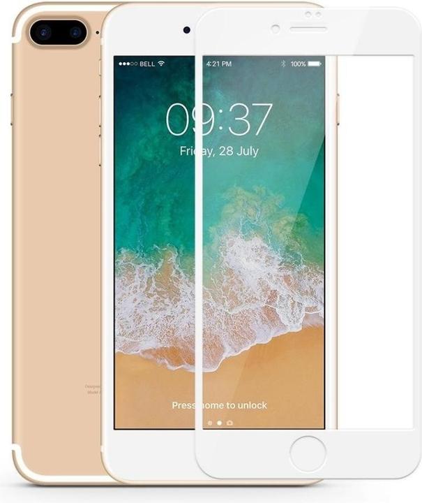 Produktbild Screenguard Apple iPhone 7 Plus Full Screen Panzerglas Schutzfolie 2.5D 9H (1 Stück, Apple iPhone 7 Plus)