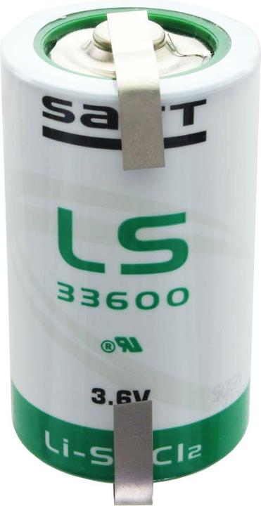 Produktbild Saft Batterie LS33600 mit Lötfahne U-Form (1 Stk., D, 1700 mAh)