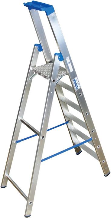 Krause KRAU 124531 Stufen-Stehleiter (Alu) 6 Stufen (Stehleiter)