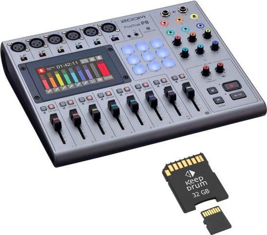 Produktbild Zoom P8 Podtrak Podcast Station mit Speicherkarte (Diverse)