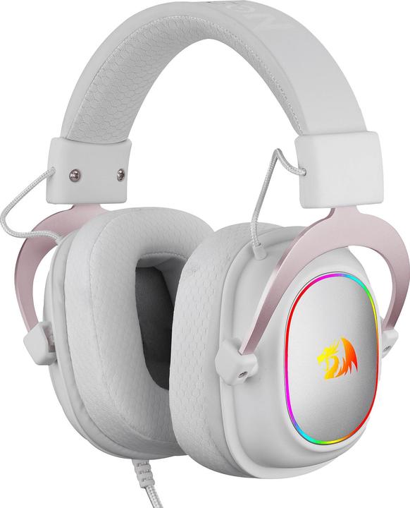 Redragon Słuchawki H510 Zeus-X RGB Białe (H510W-RGB) (Cable)