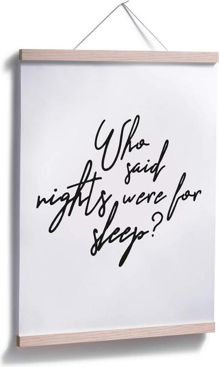 Image du produit Trenddeko Qui a dit que les nuits étaient faites pour dormir (60 x 80 cm)