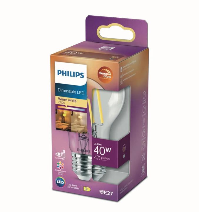 Immagine prodotto Philips Lampada (E27, 3.40 W, 470 lm, 1 x, D)