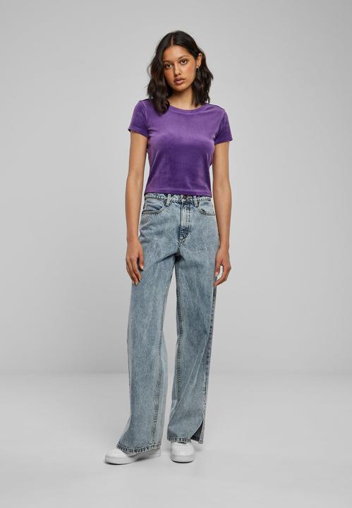 Image du produit Urban Classics Ladies Short Velvet Tee (S)