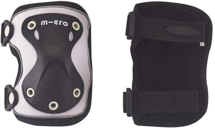 Produktbild Micro Knie-/ Ellbogenschoner reflektiv Schwarz M (M, Knieschoner, Paar)