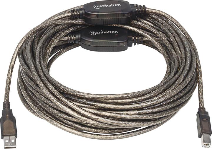Image du produit Manhattan USB A/USB B, M/M (15 m, USB 2.0)