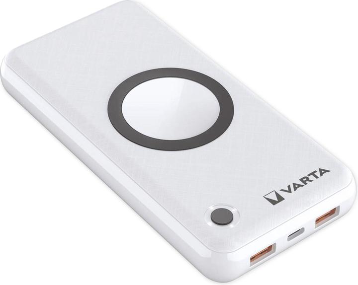 Actual product image Varta Wireless Power Bank + Charging Cable (20000 mAh, 20 W, 74.74 Wh)