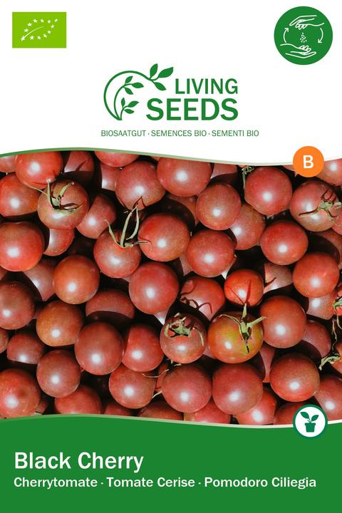 Living Seeds Tomate cerise, black Cherry (Graines de légumes)