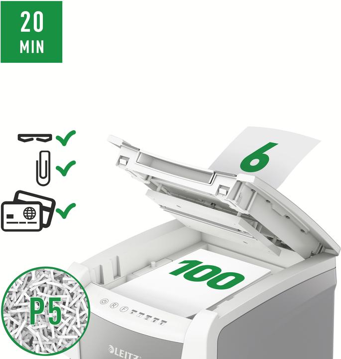 Actual product image Leitz IQ Autofeed Small Office 100 P-5 (Particle cut)