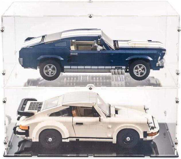 Image du produit iDisplayit Présentoir en acrylique pour LEGO® 10265 Ford Mustang (avec fond transparent, empilable)