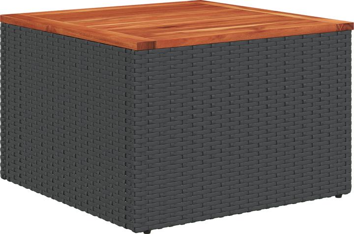 Immagine prodotto VidaXL Set di divani da giardino da 10 pezzi con cuscini in poly rattan nero acacia