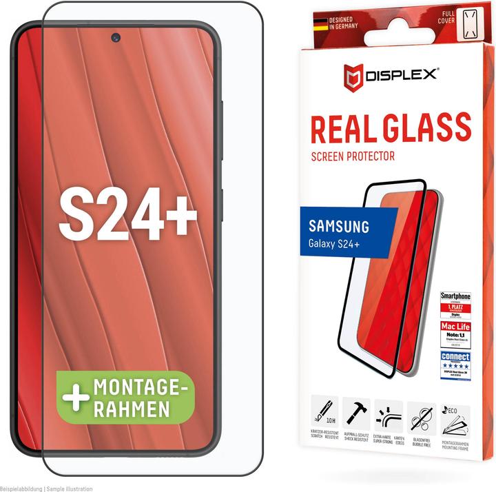 Productafbeelding Displex Real Glass, Full Cover Panzerglas (1 Stuk, Samsung Galaxy S25+, Samsung Galaxy S24+)