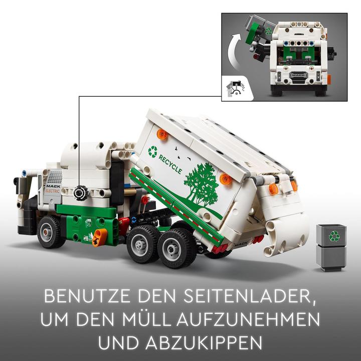 Immagine prodotto LEGO 42167 Camion della spazzatura elettrico Mack® LR (42167, LEGO Technic)
