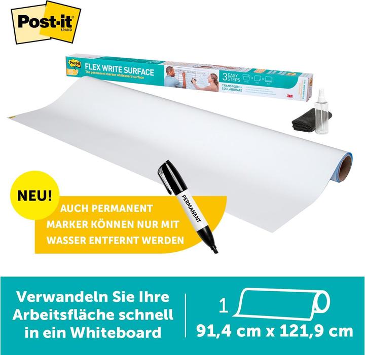 Immagine prodotto Post-it Lamina per lavagna bianca (90 x 120 cm)