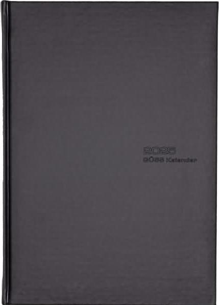 Actual product image Güss Book calendar A4 1T=1S black (German, French, Italian, English)