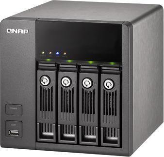 Produktbild QNAP TS-410, iSCSI NAS für 4x SATA, Windows AD, NFS