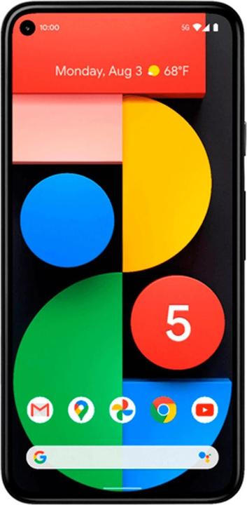 Actual product image Google pixel 5 (128 GB, Just Black, 6", Single SIM, 12 Mpx, 5G)