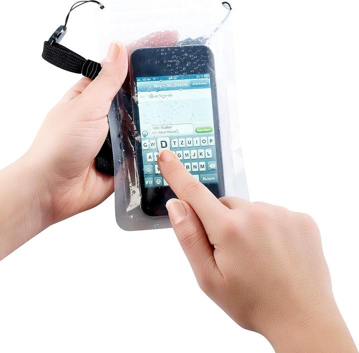 Produktbild Pearl Wasserdichte Universal-Tasche für Smartphones (HTC One V, Apple iPhone 4)