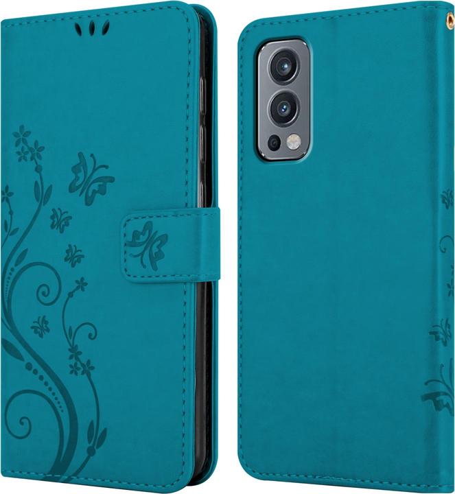 Actual product image Cadorabo Flower Book cover (OnePlus Nord 2 5G)