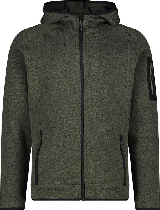 CMP Campagnolo CMP Fix Hood KnitTech Fleecejacke Olive / Nero Herren (M)