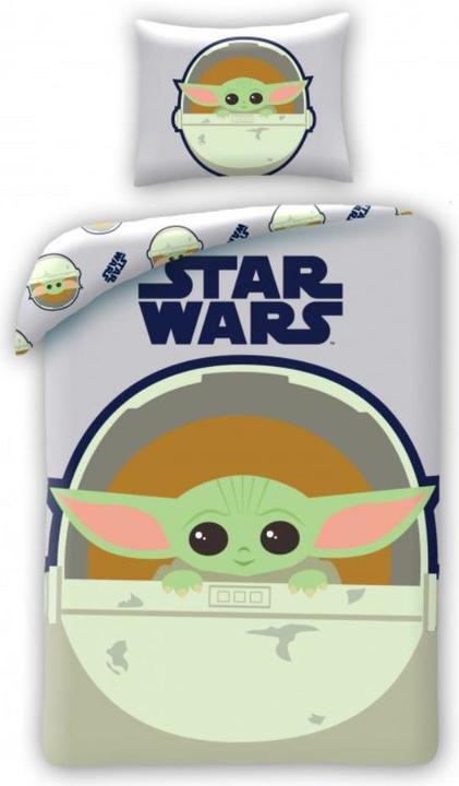 Produktbild Tinisu Star Wars Grogu Bettwäsche - Baby Yoda 140x200 cm Kissen und Decke