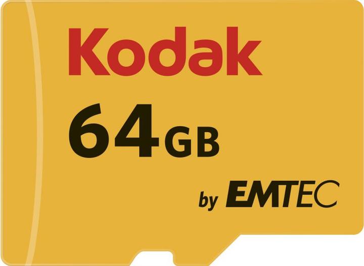 Immagine prodotto Kodak SD MICRO 64GB CL10 UHS-I U3 V30 A1 ULTRA CON ADATTATORE (64 GB, microSD, U3, UHS-I)