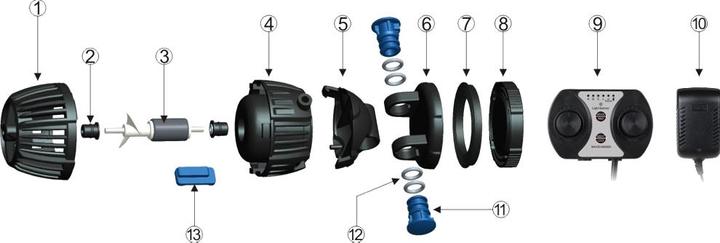 Actual product image SunSun CW-160 Circulation Pump Wavemaker 1700-20000l/h 60W Flow Control Aquarium Fish Tank