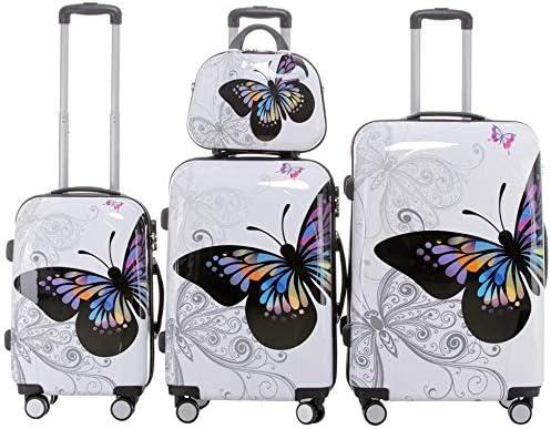 Actual product image Beibye Butterfly travel case set, 2060 (115 l, Hand luggage (up to 50 litres), M (50 - 90l), L (90 - 115l), XL (from 140l))