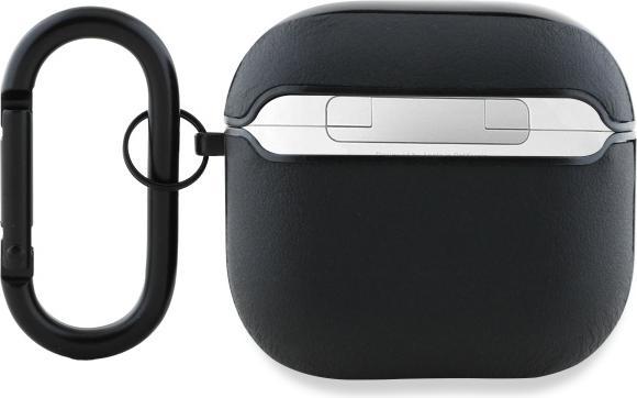 Image du produit Mercedes Étui AMG en cuir blanc Logo na AirPods 4 - czarne / biaÅe