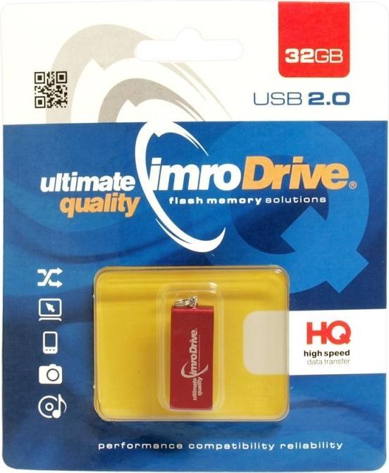 Actual product image IMRO pendrive 32GB USB 2.0 Edge red (32 GB, USB-A)