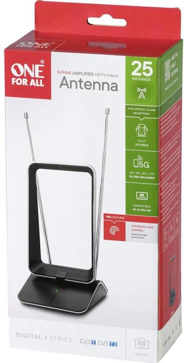 Immagine prodotto One for All Antenna di controllo automatico del guadagno DVB-T (Antenna a stilo, DVB-T / -T2)