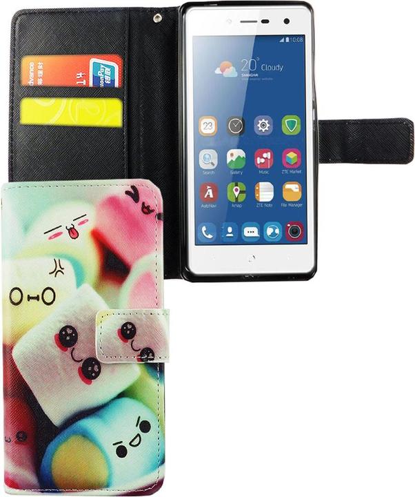 Produktbild König Design Hülle Handy Schutz für ZTE Blade L7 Case Cover Tasche Wallet Etui Handyhülle Neu (ZTE Blade L7)