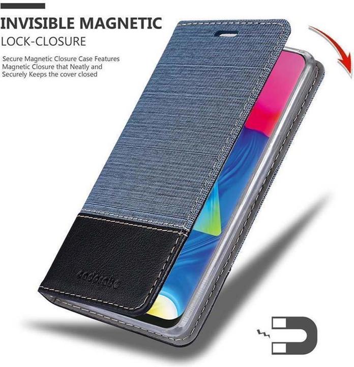 Produktbild Cadorabo Book Jeans Optik Cover (Samsung Galaxy M10)