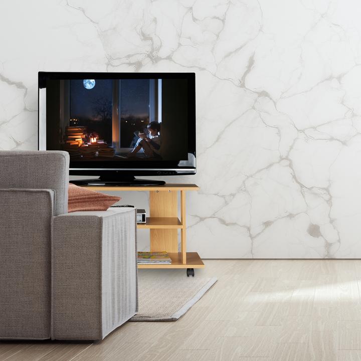 Image du produit Relaxdays Meuble TV sur roulettes (80 x 40 x 45 cm)