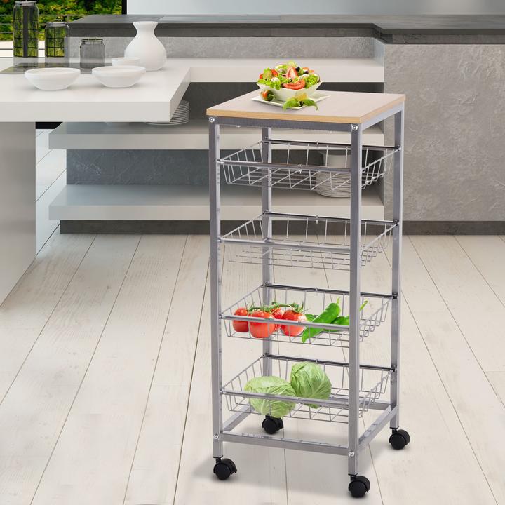 Produktbild Homcom Küchenrollwagen