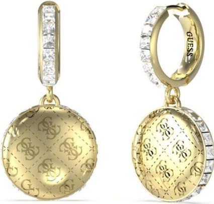Produktbild Guess Stylish gold-plated earrings with zircons 4G Rising JUBE04267JWYGT/U
